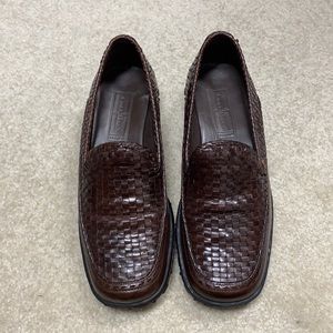 Cole Haan woven leather loafers